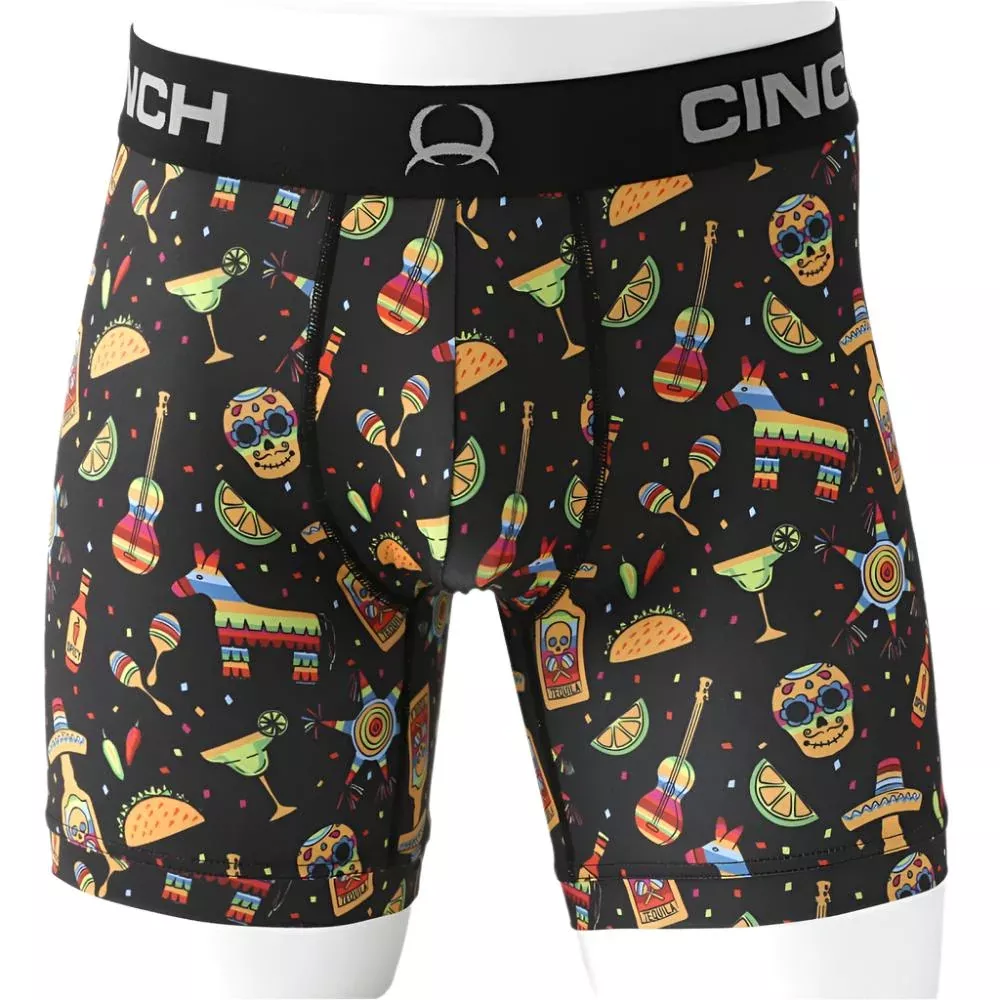 Cinch Men's6" Fiesta Boxer Brief