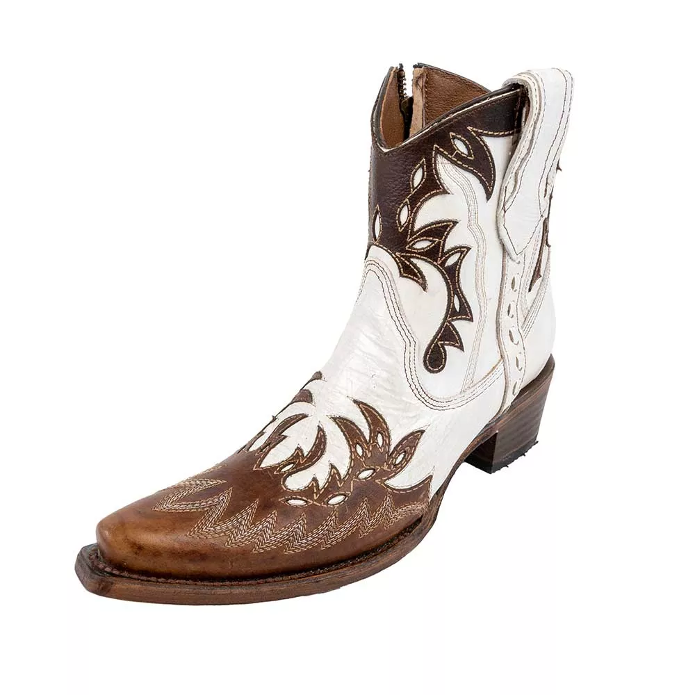Circle G Embroidered Overlay Western Bootie - FINAL SALE
