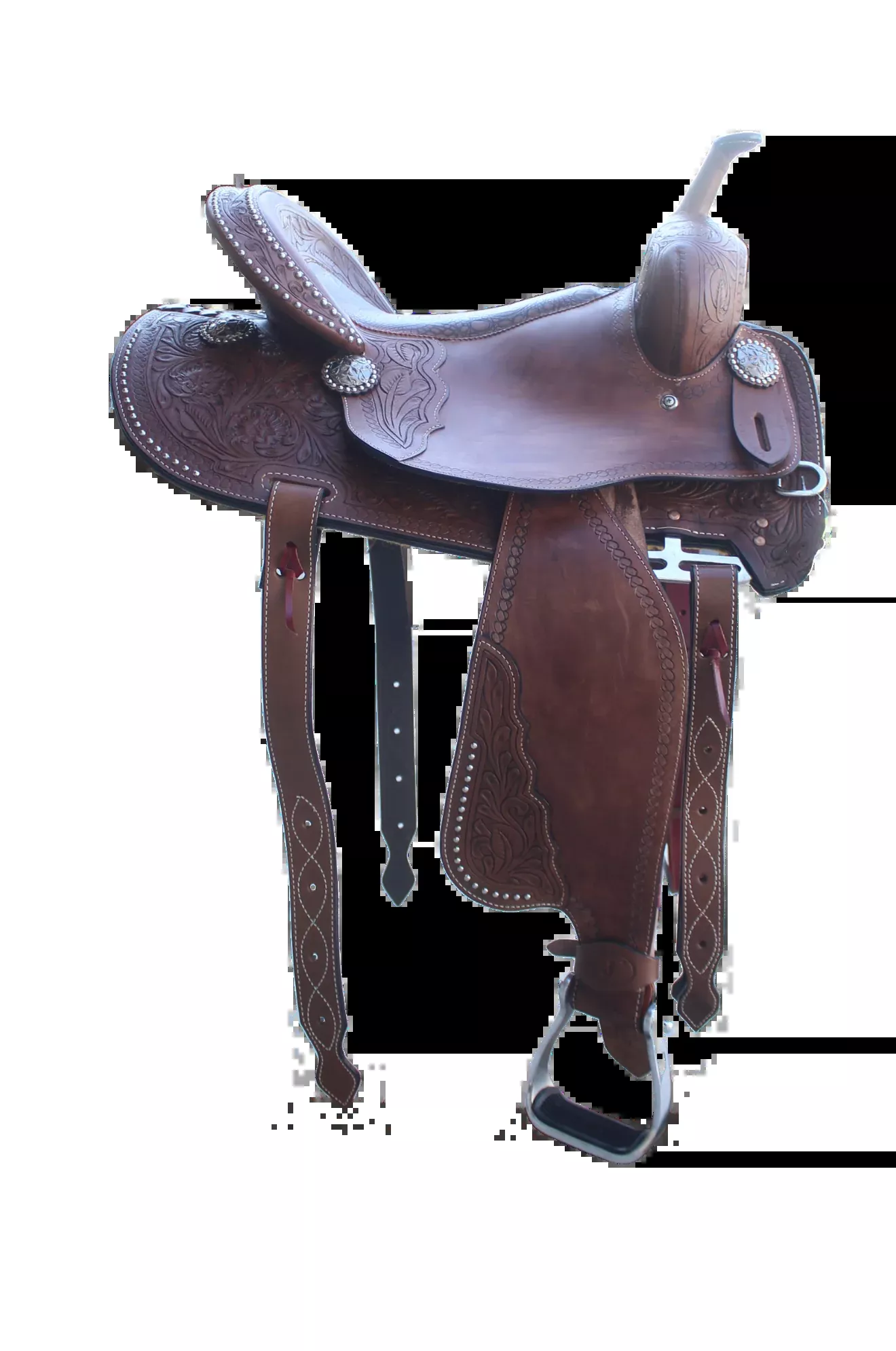 Circle J Barrel Saddle W/Inlay Seat