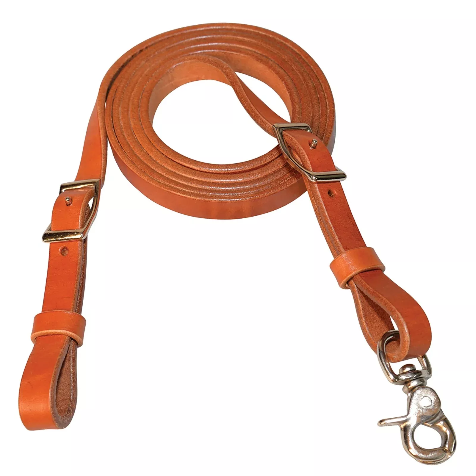 Circle Y Brass Harness Leather Contest Rein