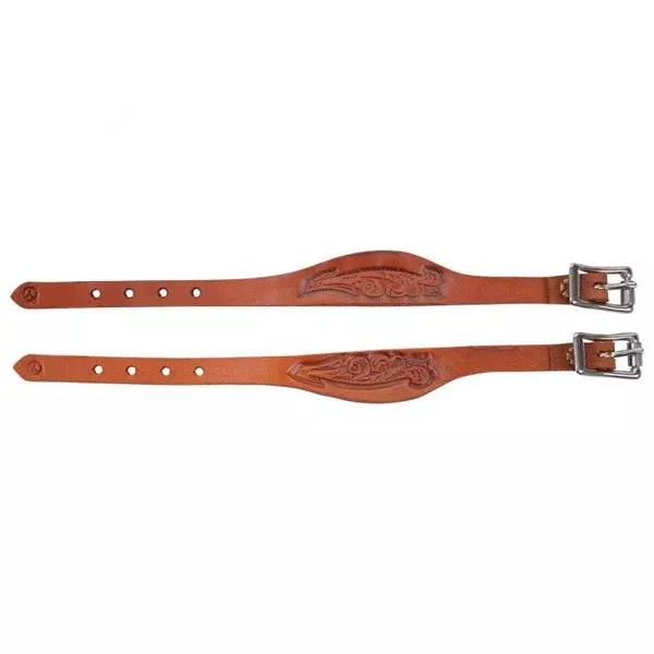Circle Y Floral Tooled Flared Stirrup Hobble