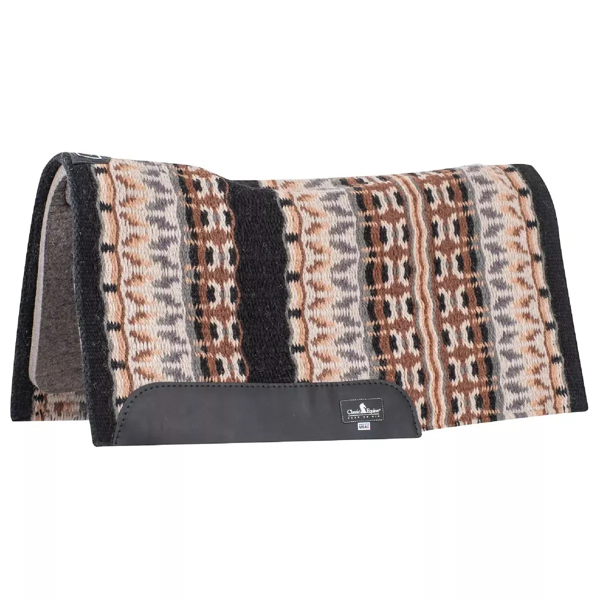 Classic Equine Contour Wool Top Felt Pad - 34"x38"