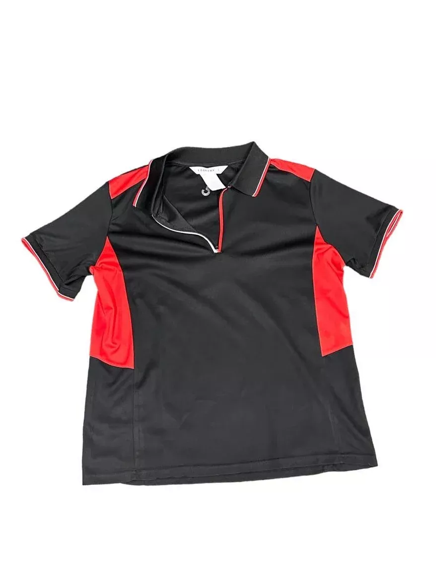 Clovery Polo - Black/Red L- USED