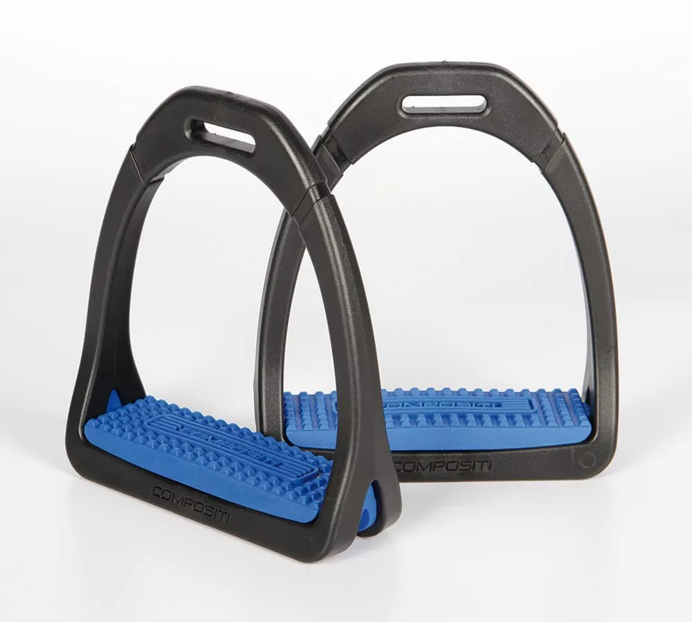 Compositi Premium Stirrups Carbon Blue