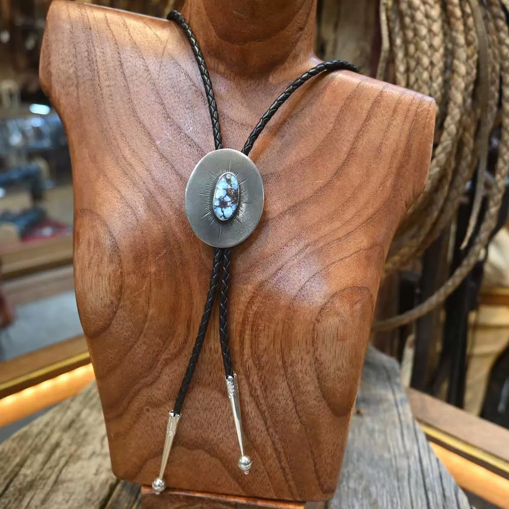 Comstock Heritage Oval Turquoise Bolo Tie