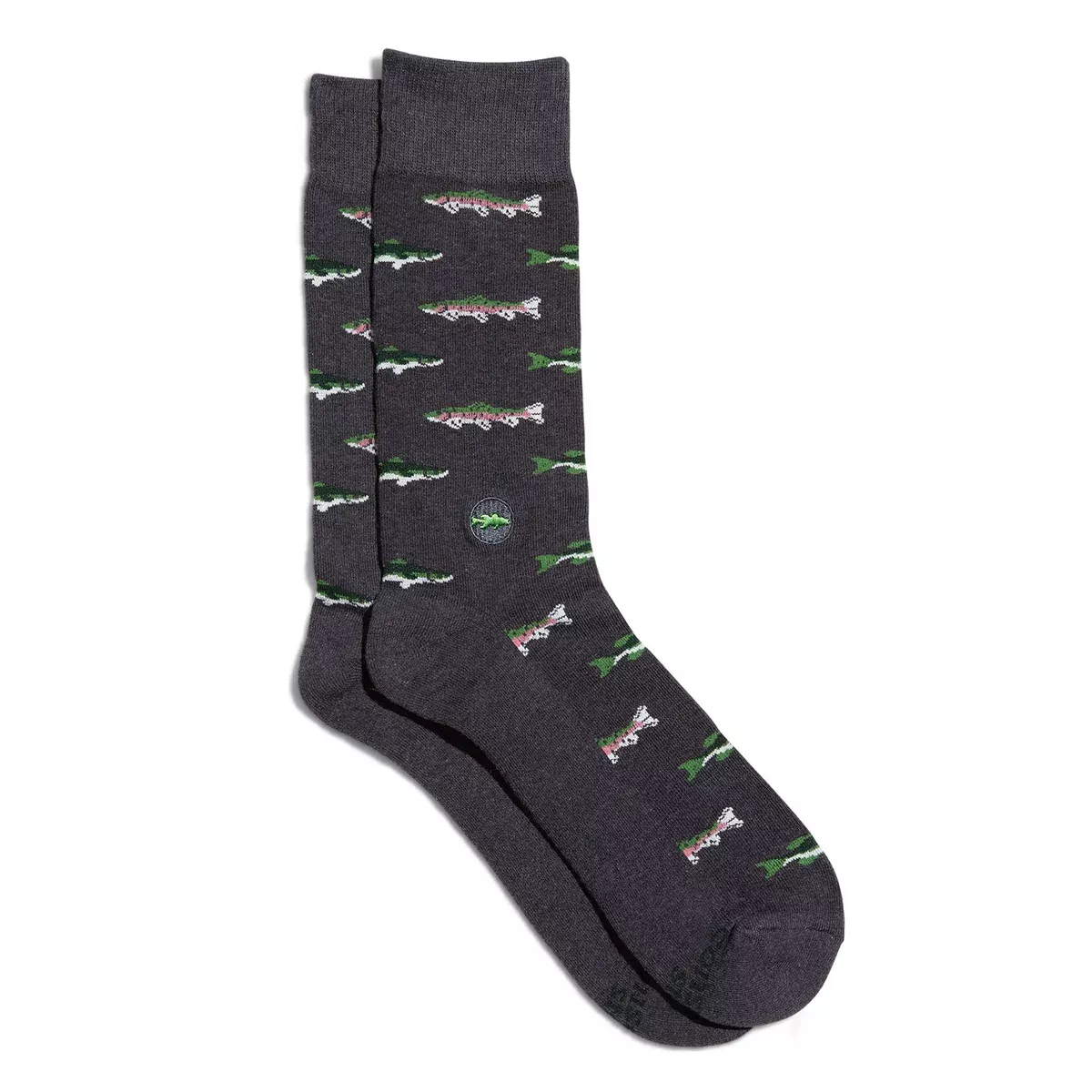 Conscious Step - Socks that Protect National Parks (Gray Fish)