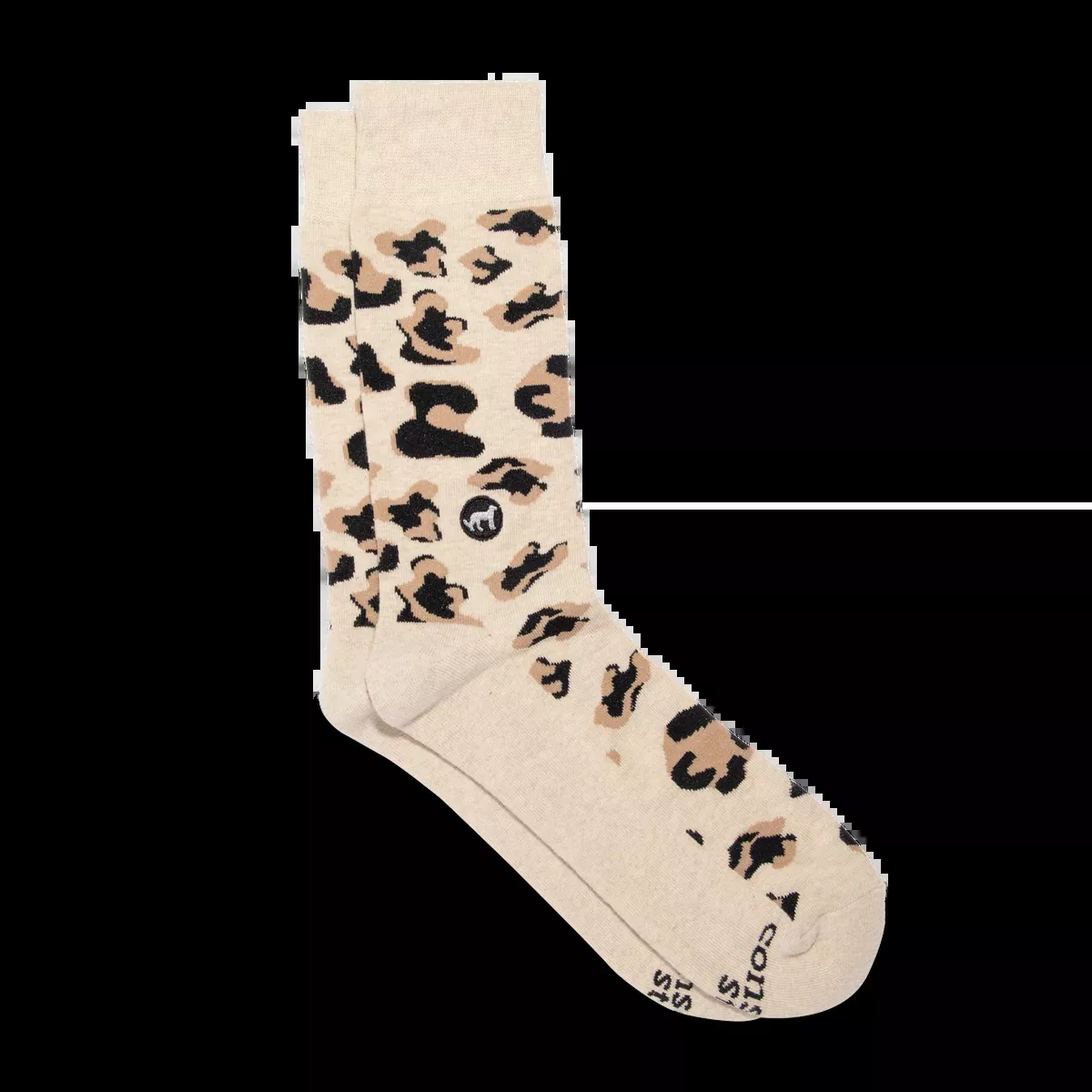 Conscious Step - Socks that Protect Wildlife (Beige Leopard Print)