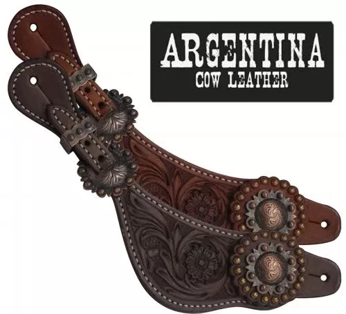 Copper Concho Ladie's Argentina Cow Leather Spur Strap