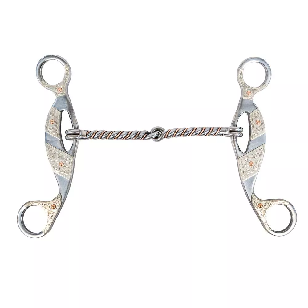 Copper Twisted Snaffle Gag Bit