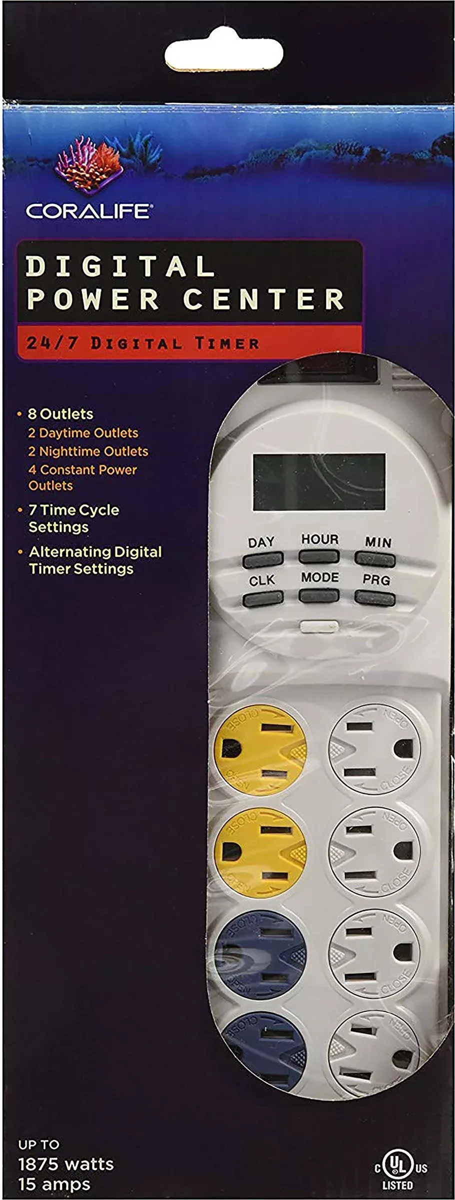 Coralife AquaLight Digital Power Center White 15 Amp
