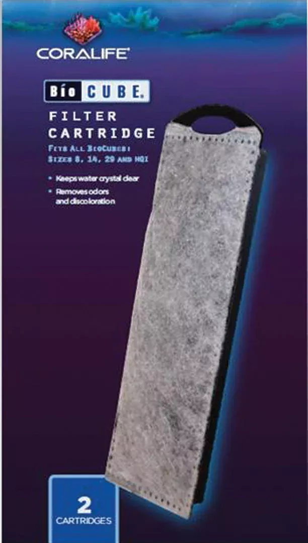 Coralife BioCube Filter Cartridge, 2 Pack
