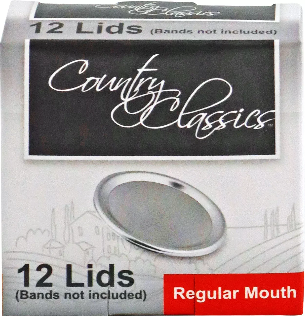 Country Classics Regular Mouth Lids 12 CT