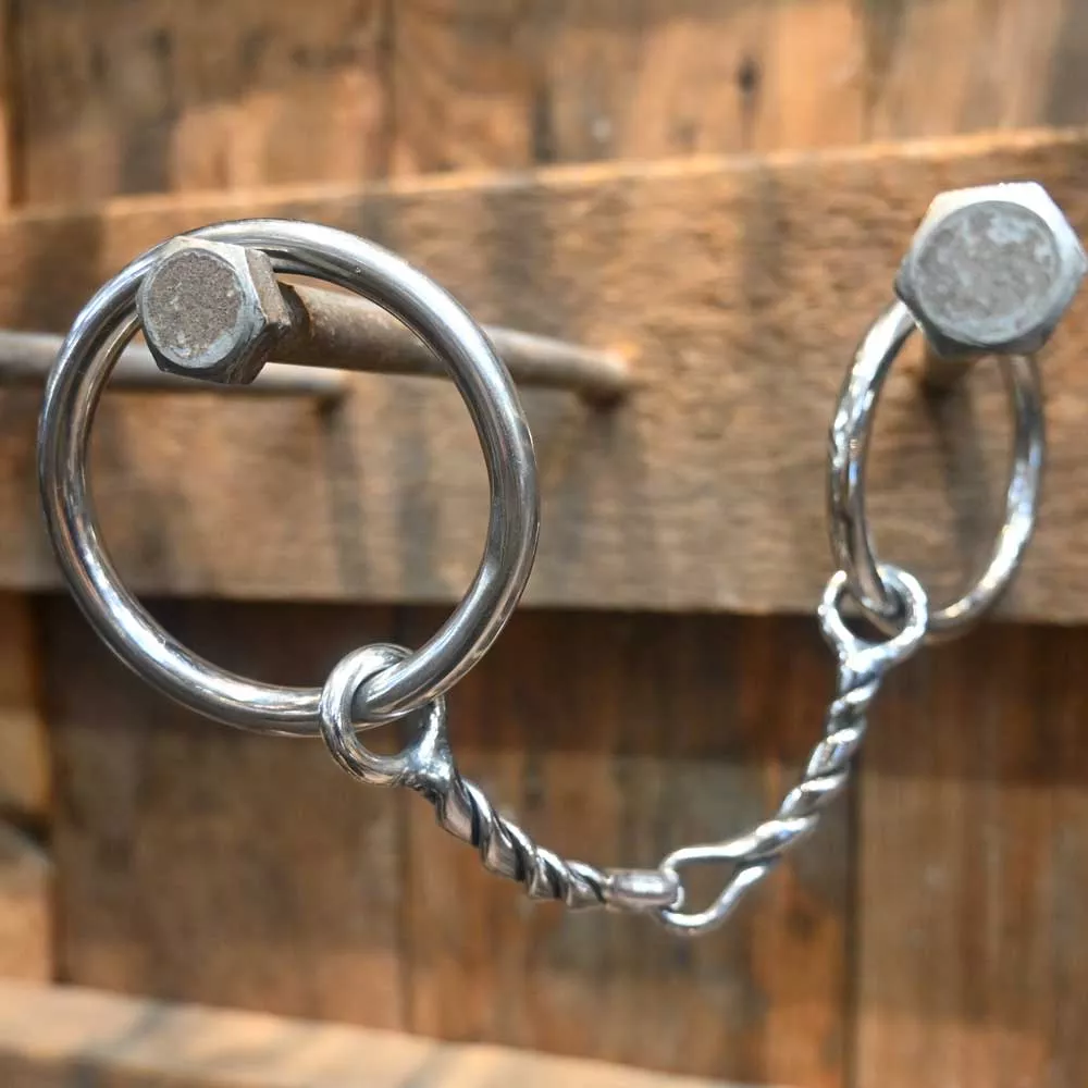 Cow Horse Supply Reverse Twist O-Ring Snaffle Bit