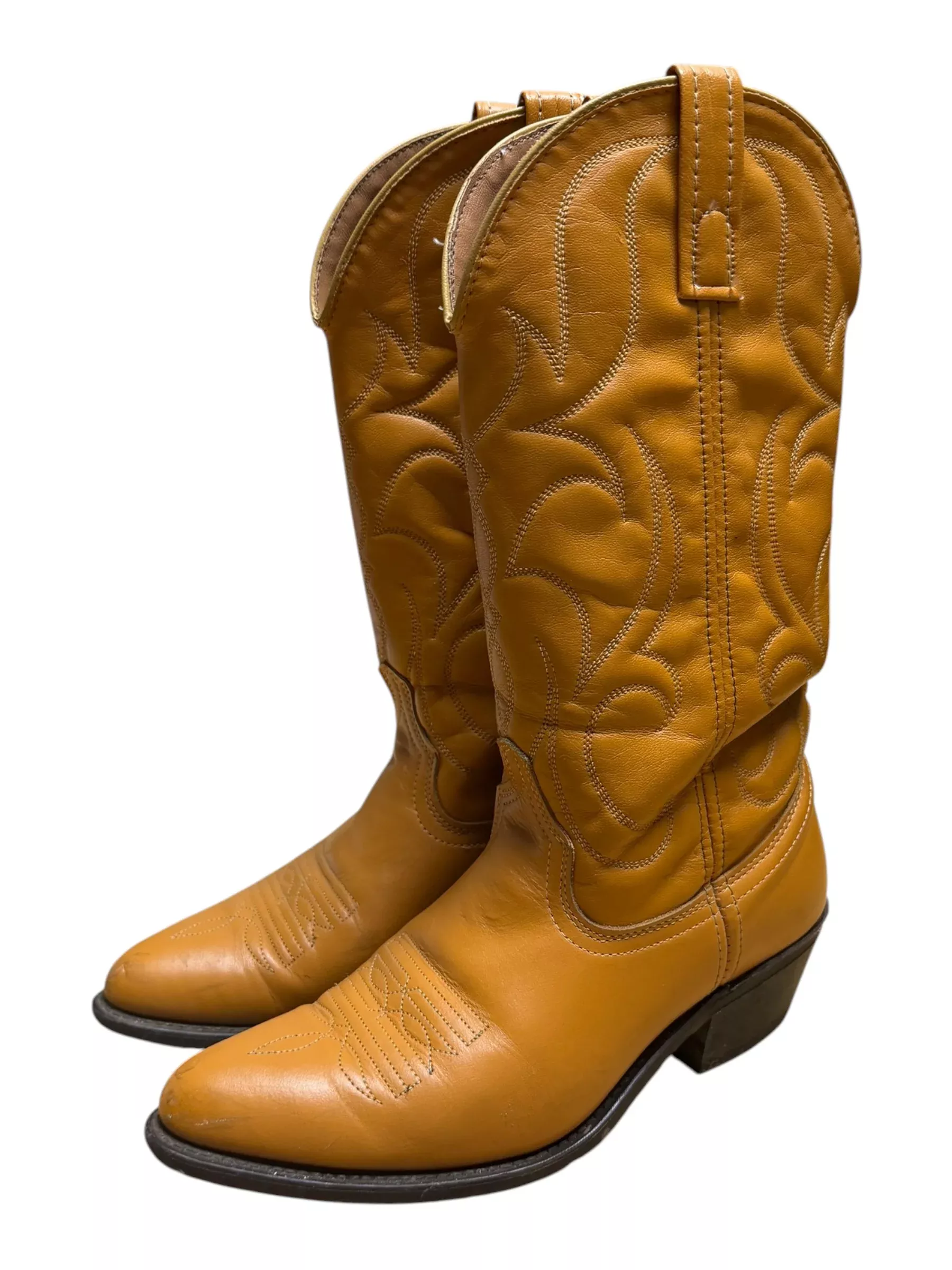 Cowgirl Boots - Cognac - 7.5D - USED