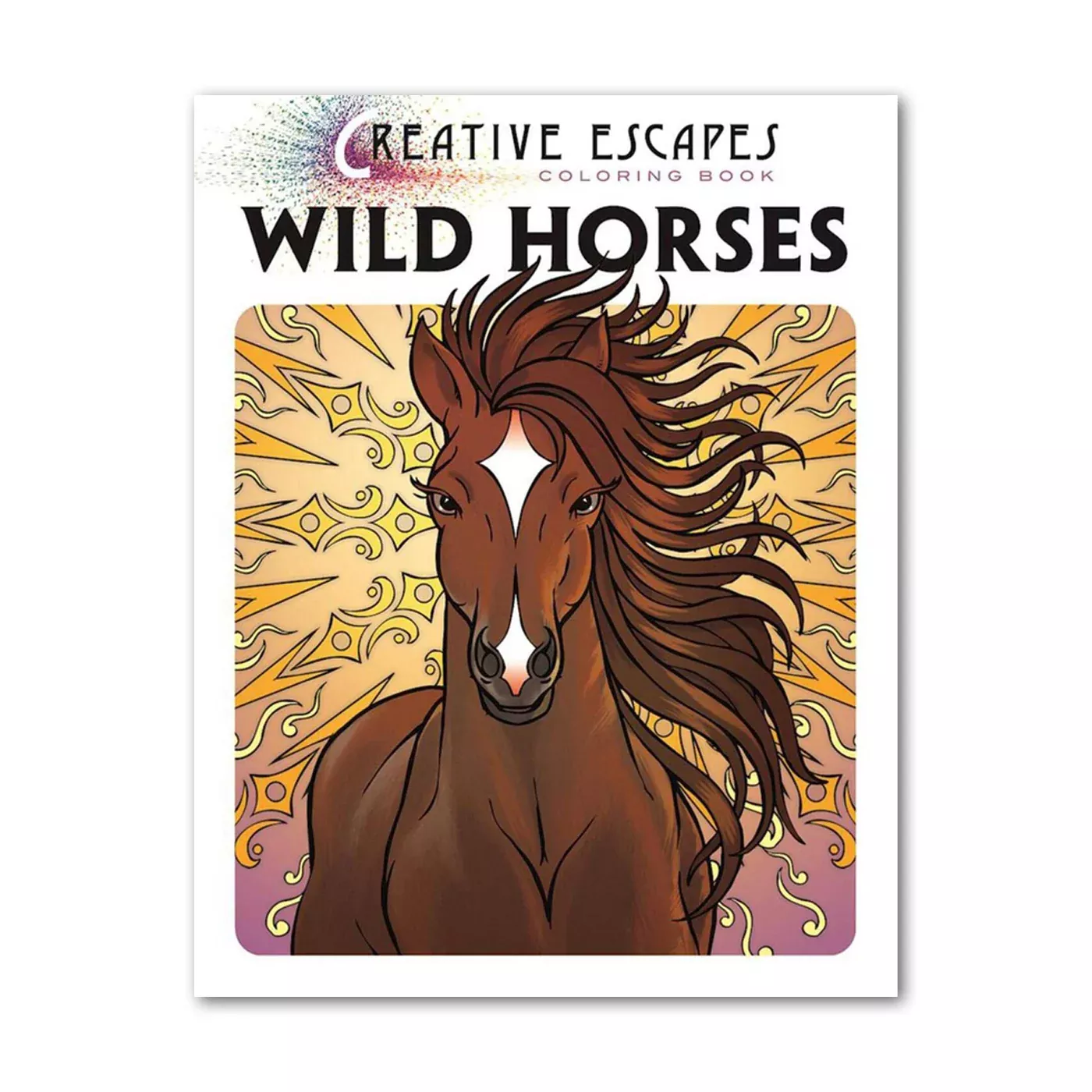 Creative Escapes Wild Horses Coloring Book