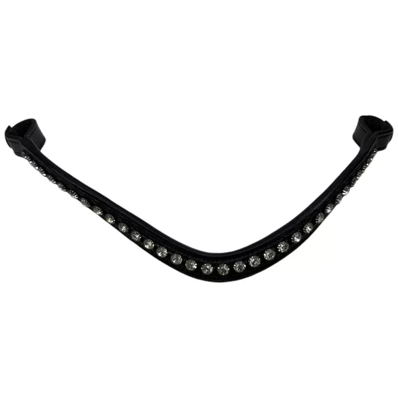 Crystal Browband in Black - Large