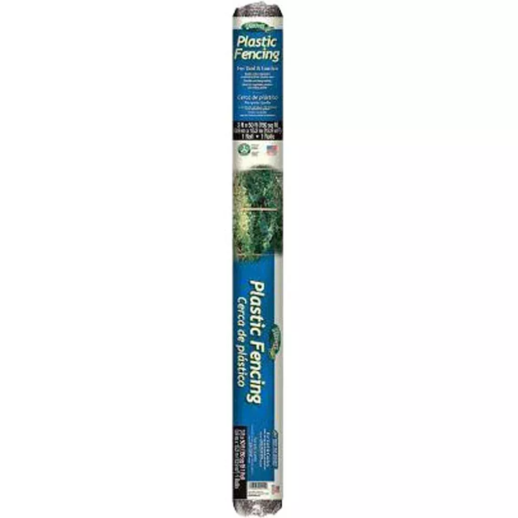 Dalen Plastic Multi-Use Protective Fence Roll, 3 x 50 ft, Black
