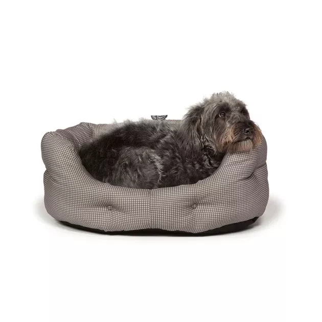 Danish Design Vintage Deluxe Slumber Dog Bed Dogstooth