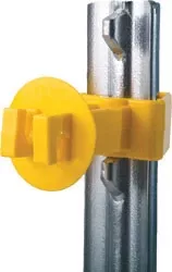 Dare Snug Extra Length T-Post Insulator, 25 Pack, Yellow