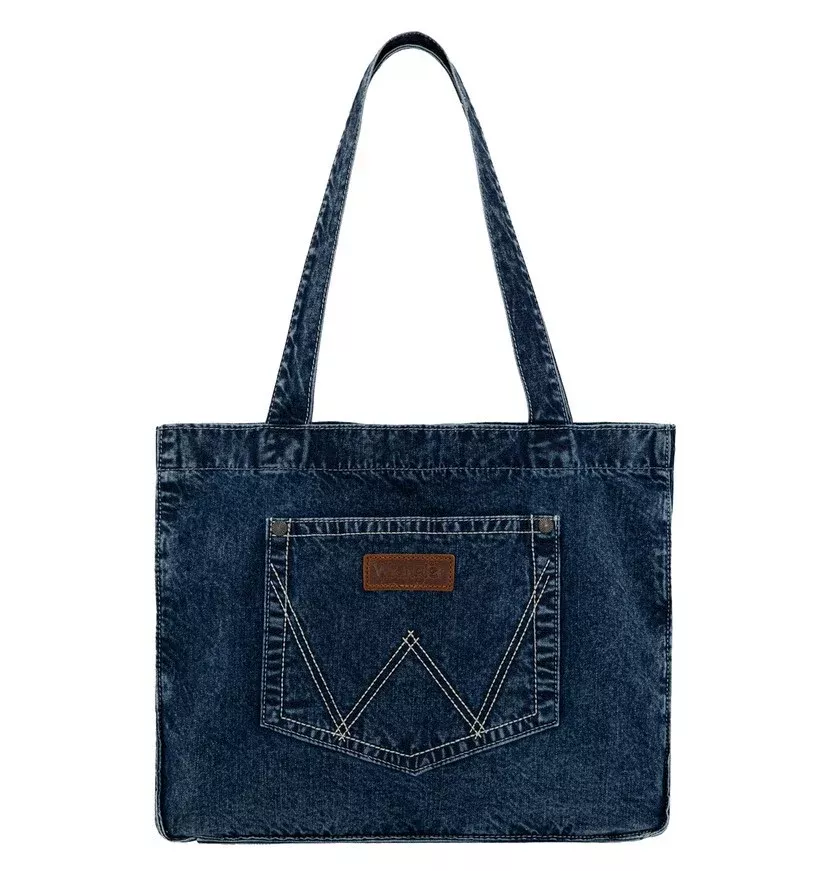 Denim Pocket Tote Bag