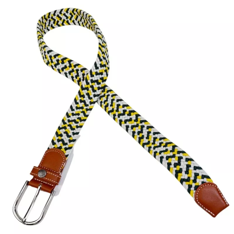 Devoucoux 'Gerrikoa' Belt in Green/Yellow/White - S/M