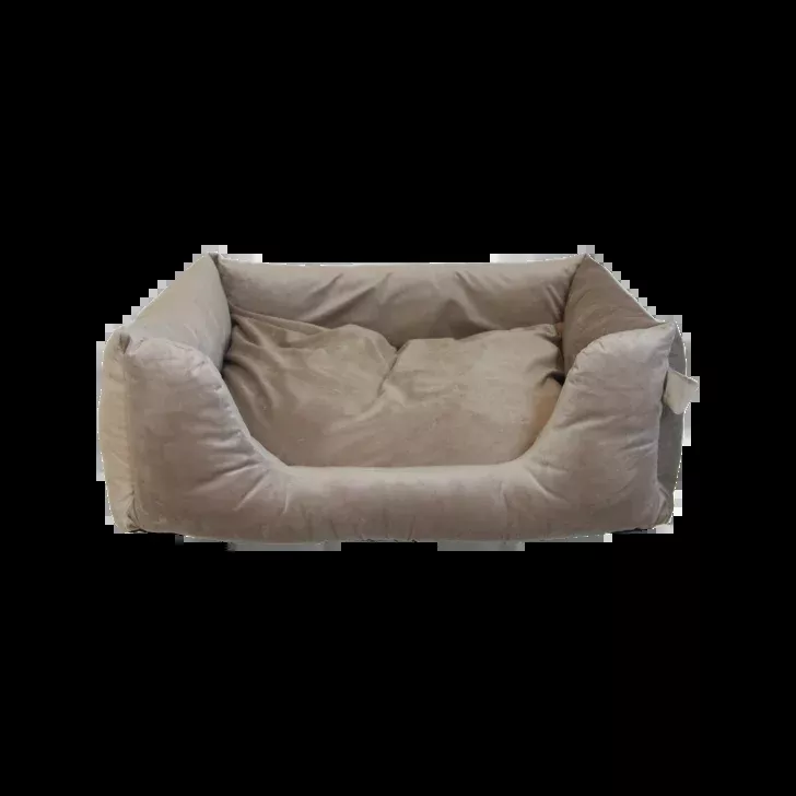 Dog Bed Velvet Beige