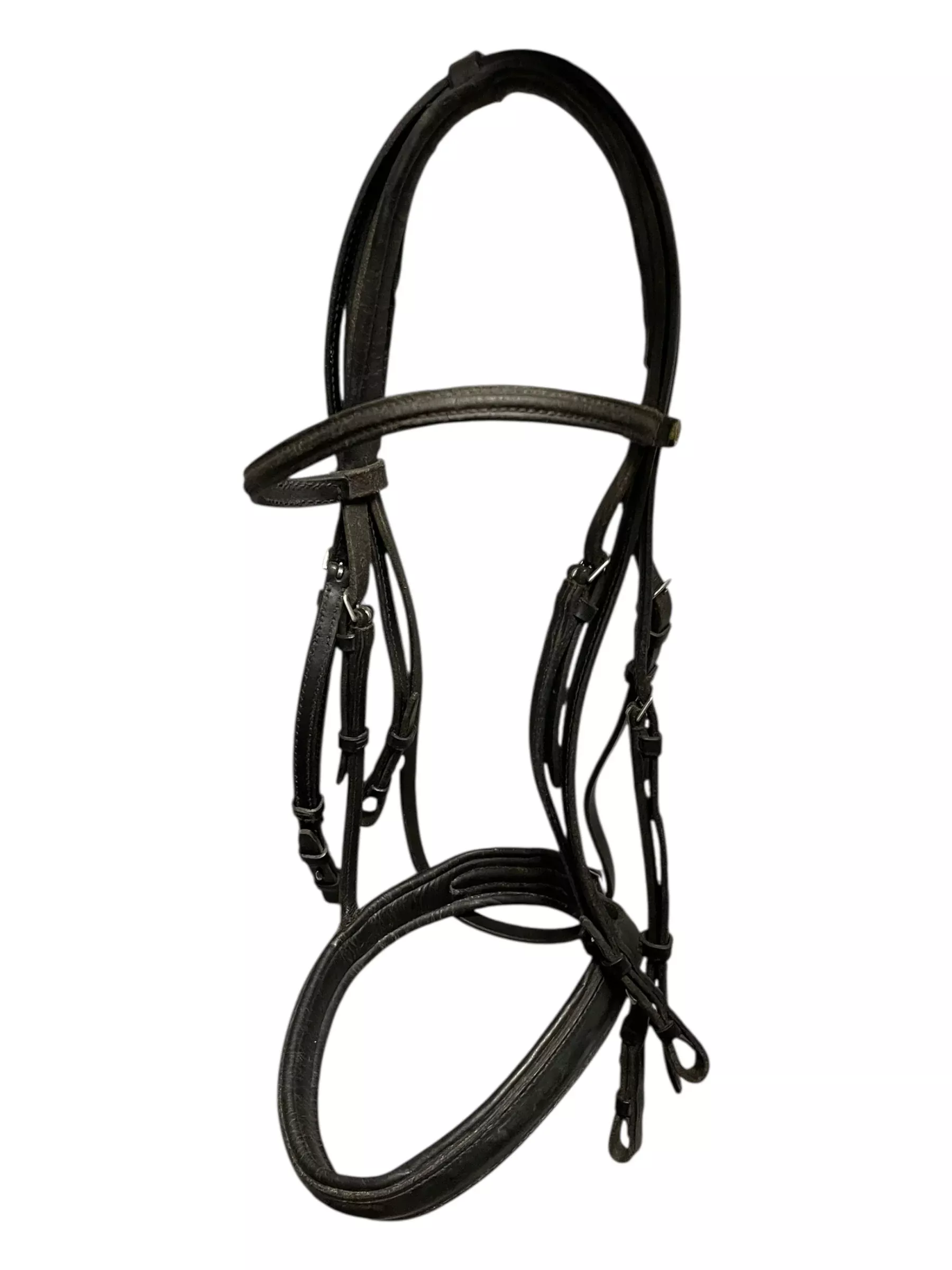 Double Bridle W/ Reins - Black - F/S - USED