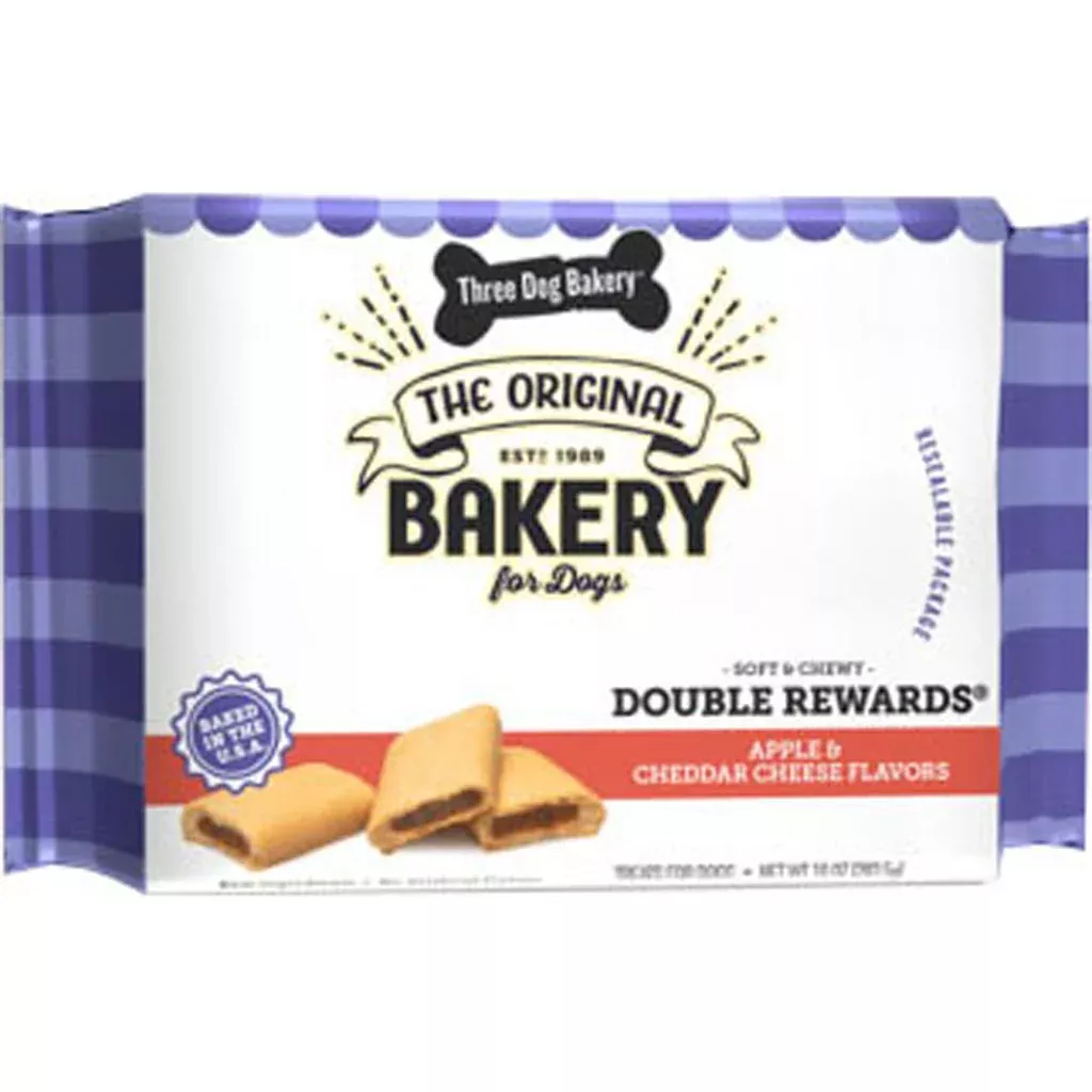 Double Rewards Dog Cookies, Apple & Cheddar, 10 oz