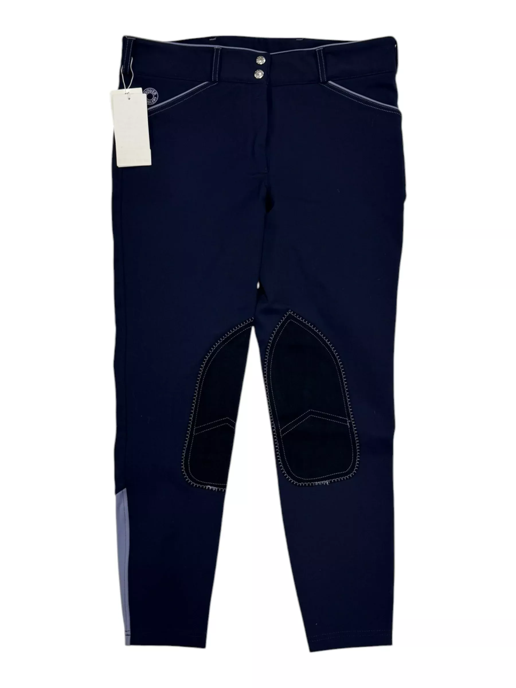 Dover Wellesley Classic Piped KP Breech *NWT* - Navy/Purple - 30 - USED