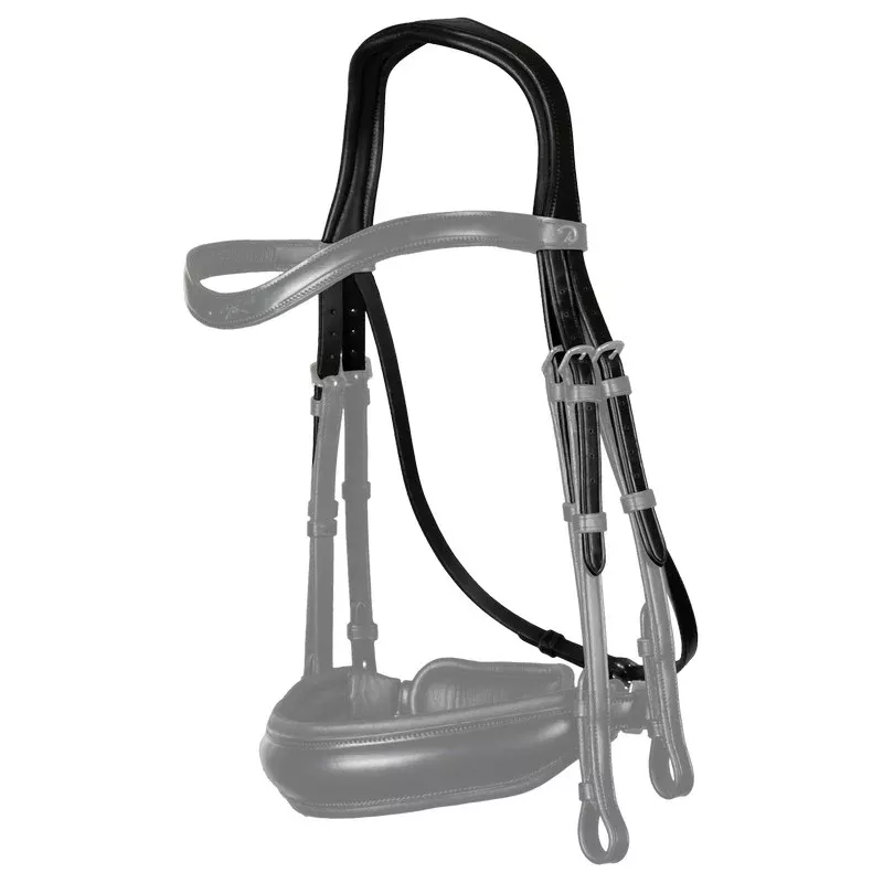 Dressage Anatomic Double Bridle Headpiece