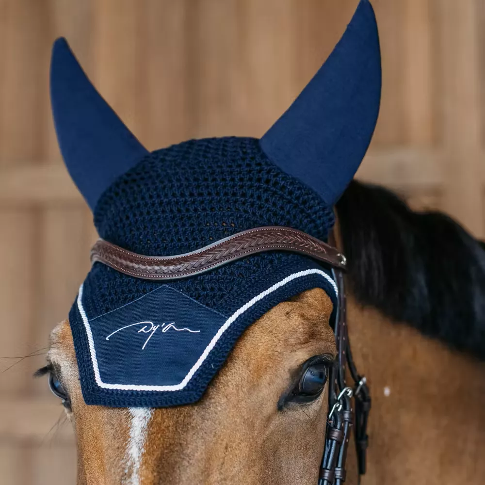 Dressage Flat Leather Browband 'V Shaped'