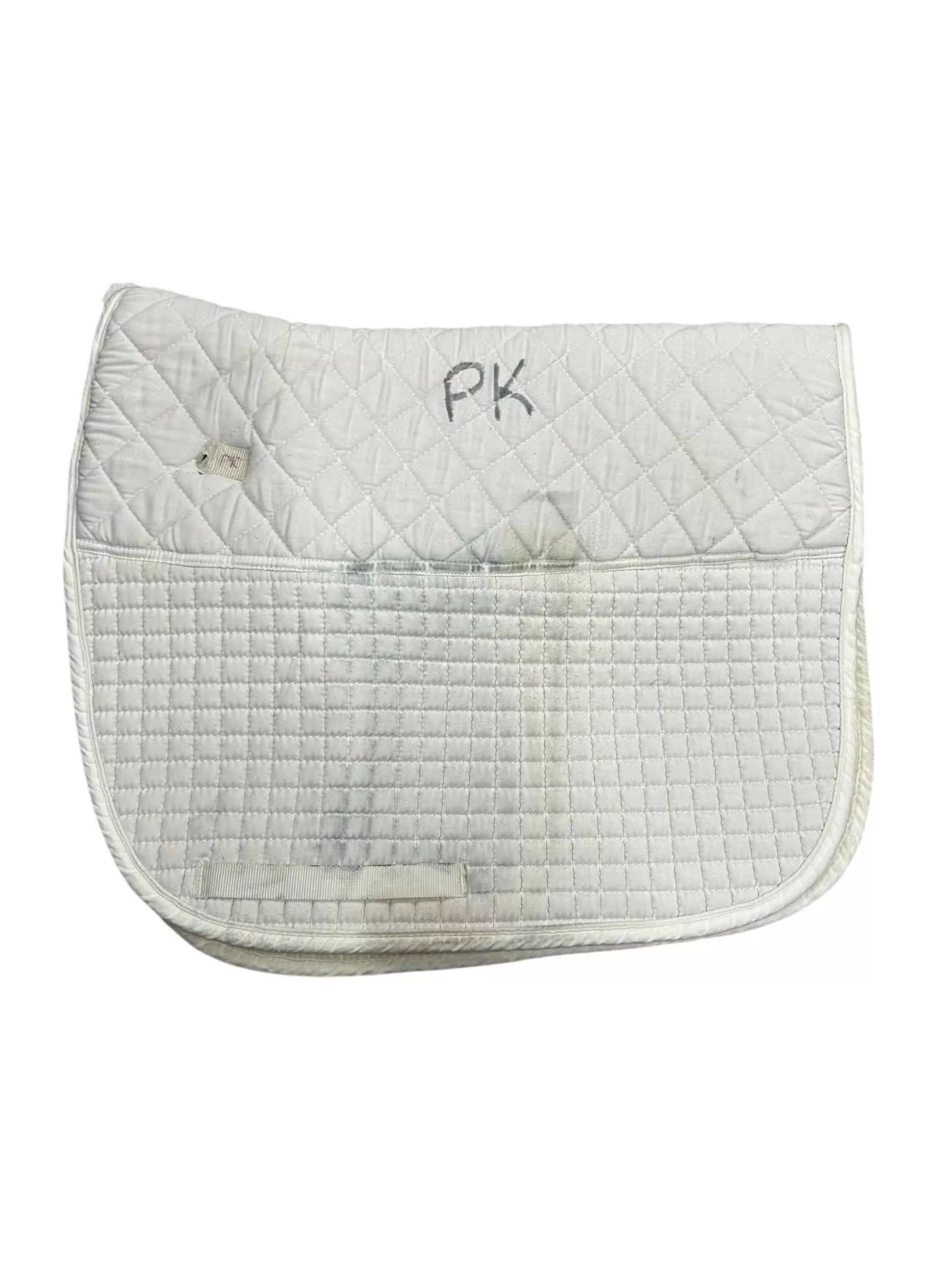 Dressage Saddle Pad - White - Full Size- USED