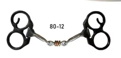 Dutton Bits Double Ring 1" Leverage Cheek with a Dogbone Mouthpiece
