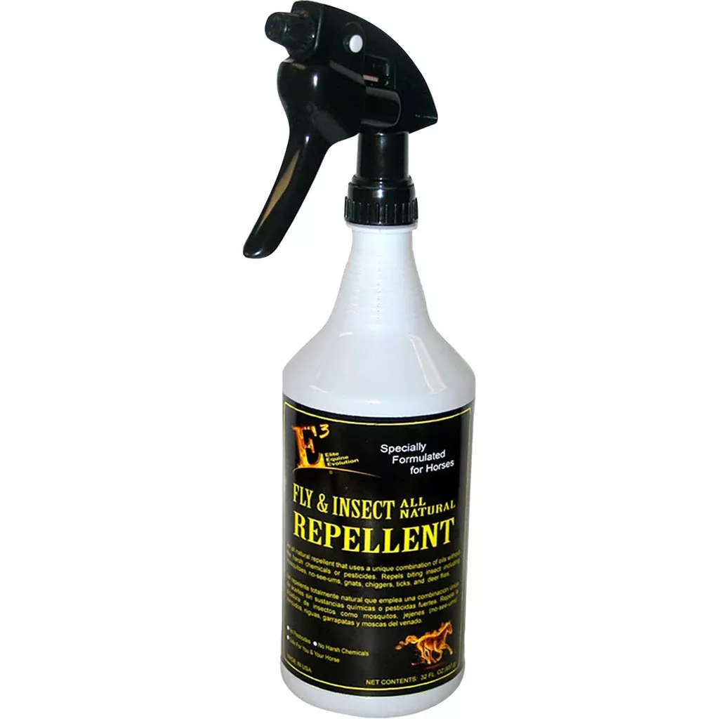 E3 All Natural Fly & Insect Repellent Spray 32 oz