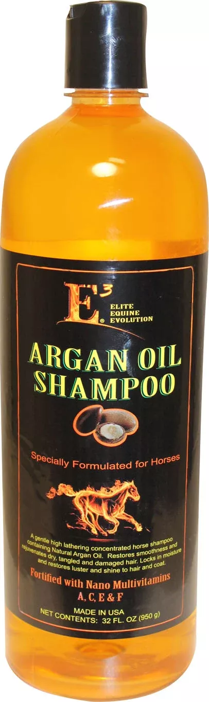 E3 Argan Oil Shampoo for Horses – 32 oz