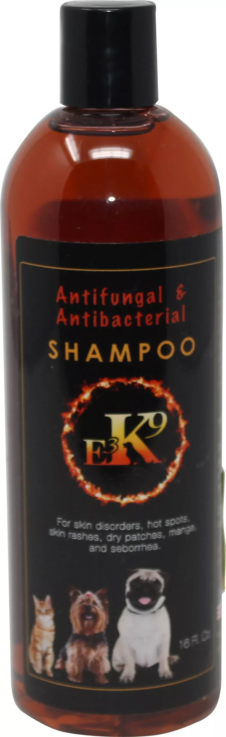 E3 K9 Antifungal & Antibacterial Shampoo, 16 oz