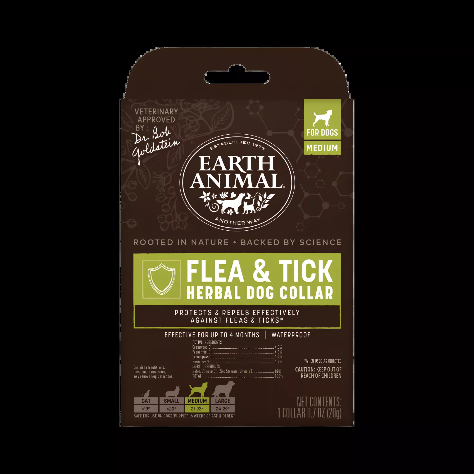 Earth Animal Herbal Flea & Tick Collar Medium Dog