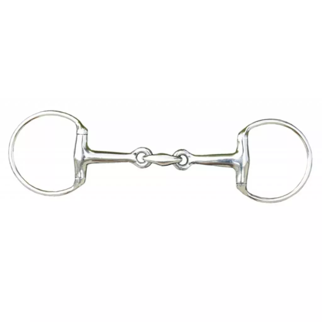 Eggbutt snaffle with lozenge, stainless steel 16mm