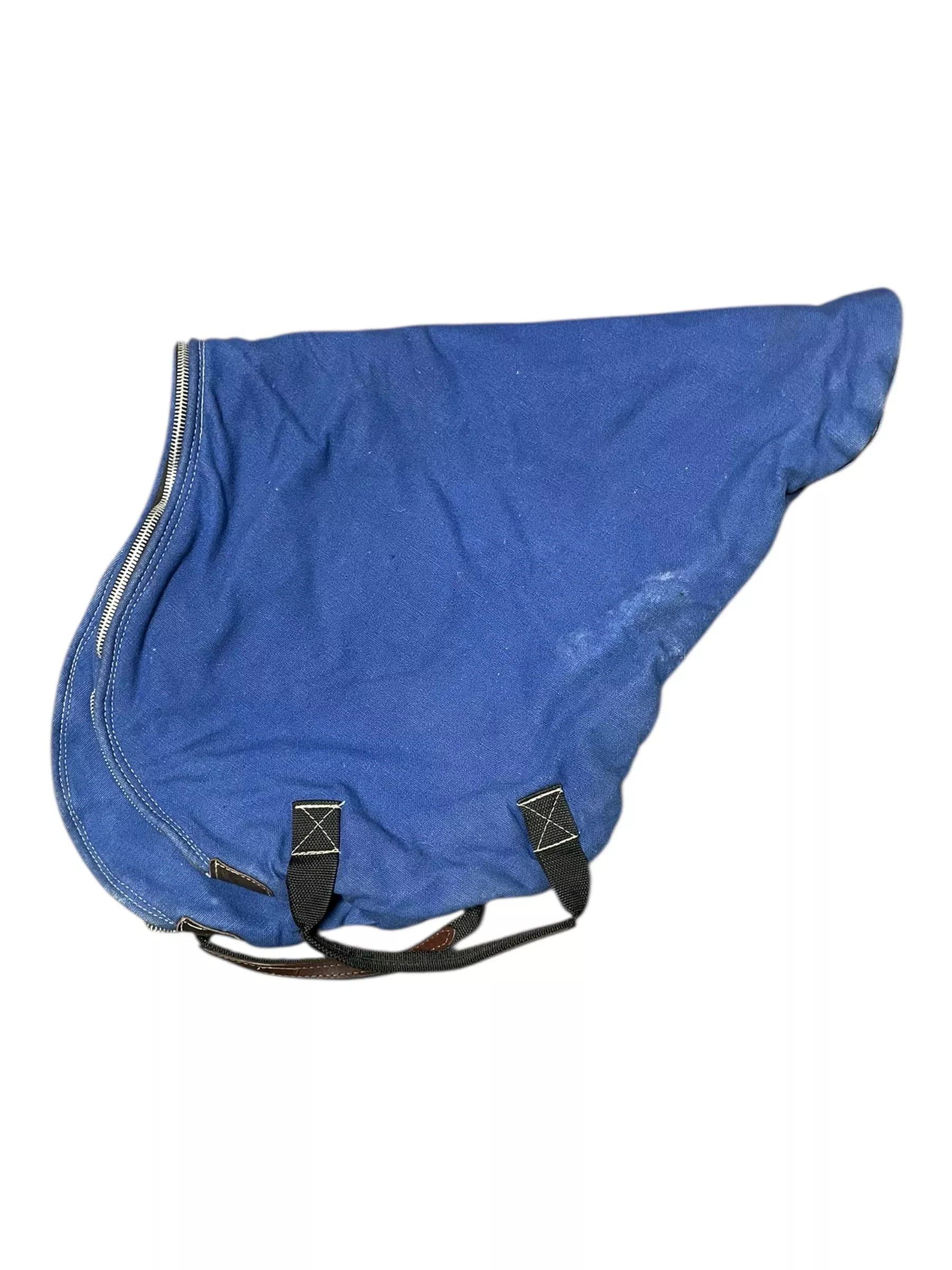English Saddle Carrier Bag - Blue - USED