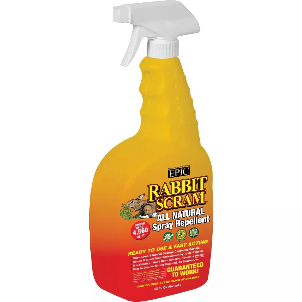 Epic Rabbit Scram All Natural Spray Repellent, Ready to Use, 32 oz