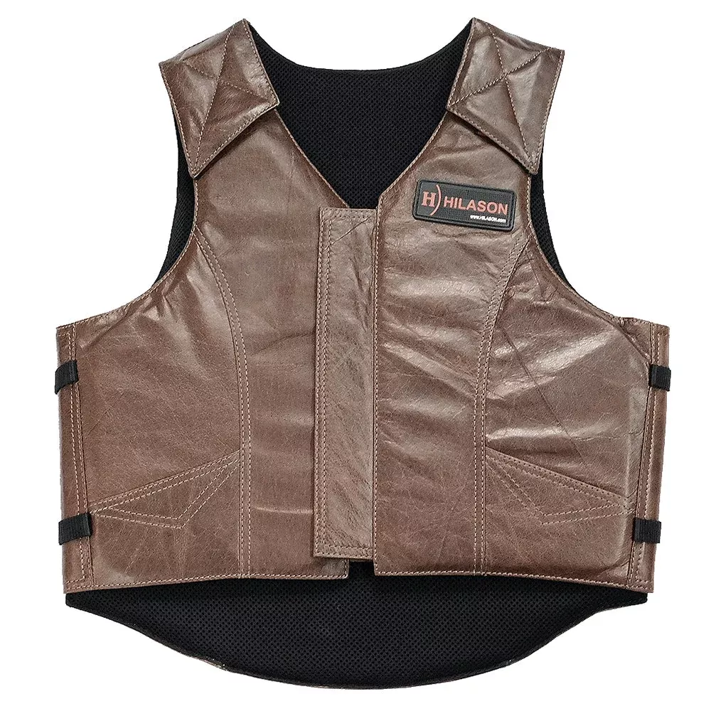 Equestrian Horse Riding Vest Safety Protective Hilason Leather