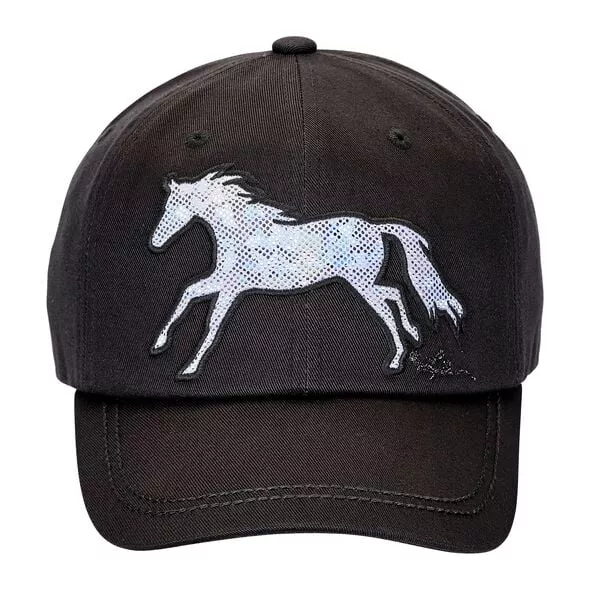 Equi-Ternatives Black Shiny Horse Cap