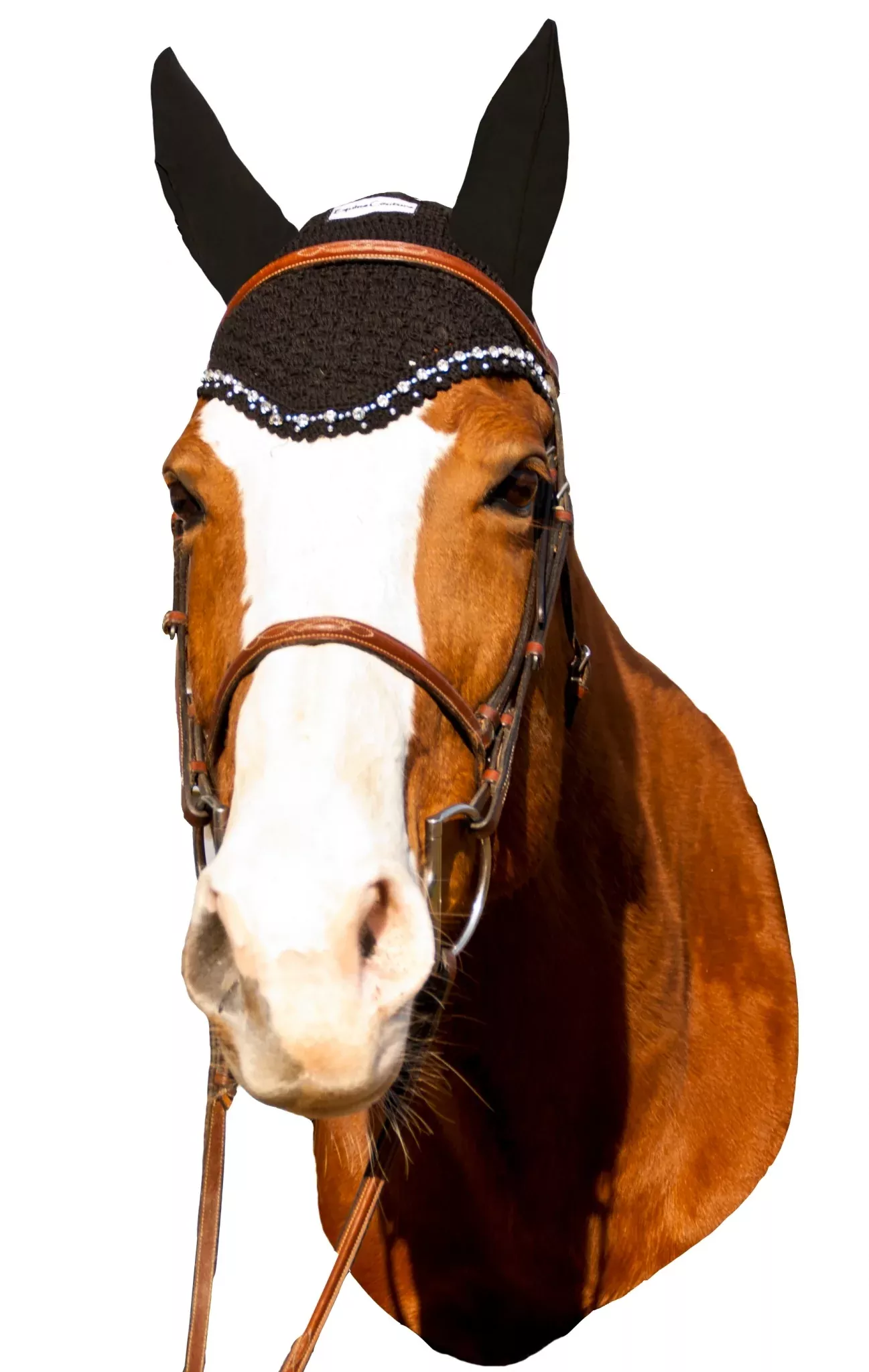 Equine Couture Fly Bonnet- Crystals