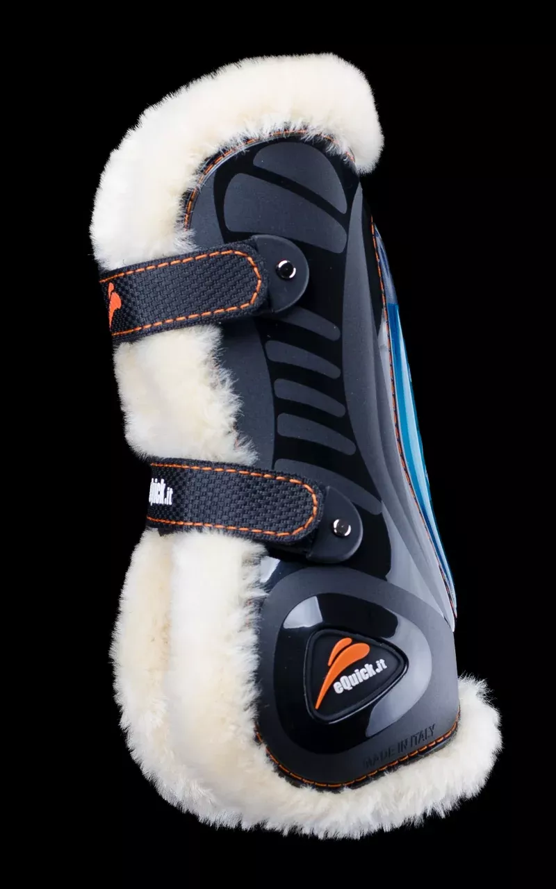 eShock Front Tendon Boots Velcro Fluffy
