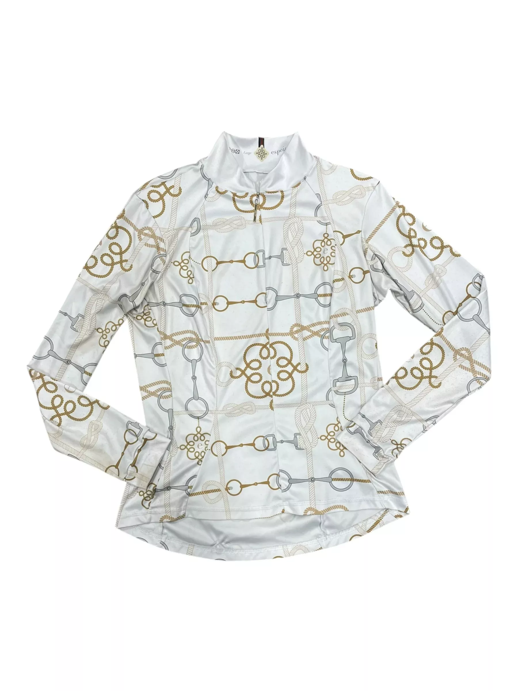 Espoir LS Base Layer - White/Print - L - USED