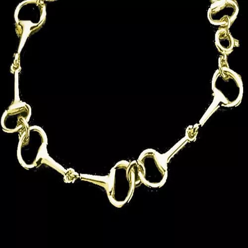 Exselle Snaffle Bit Bracelet Gold Plate