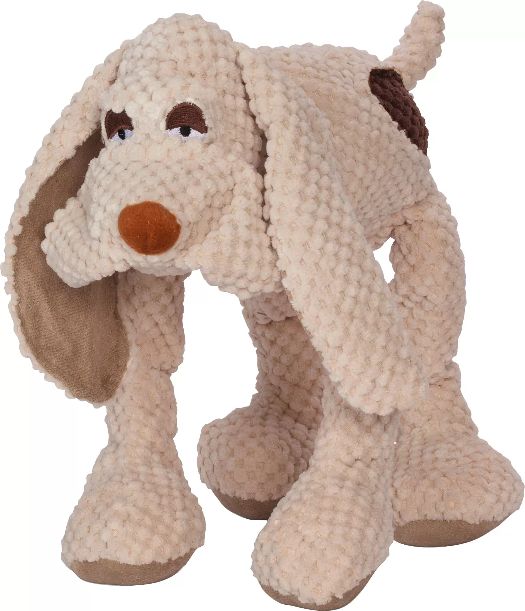 fabdog Floppy Dog Plush Toy, Small, Tan