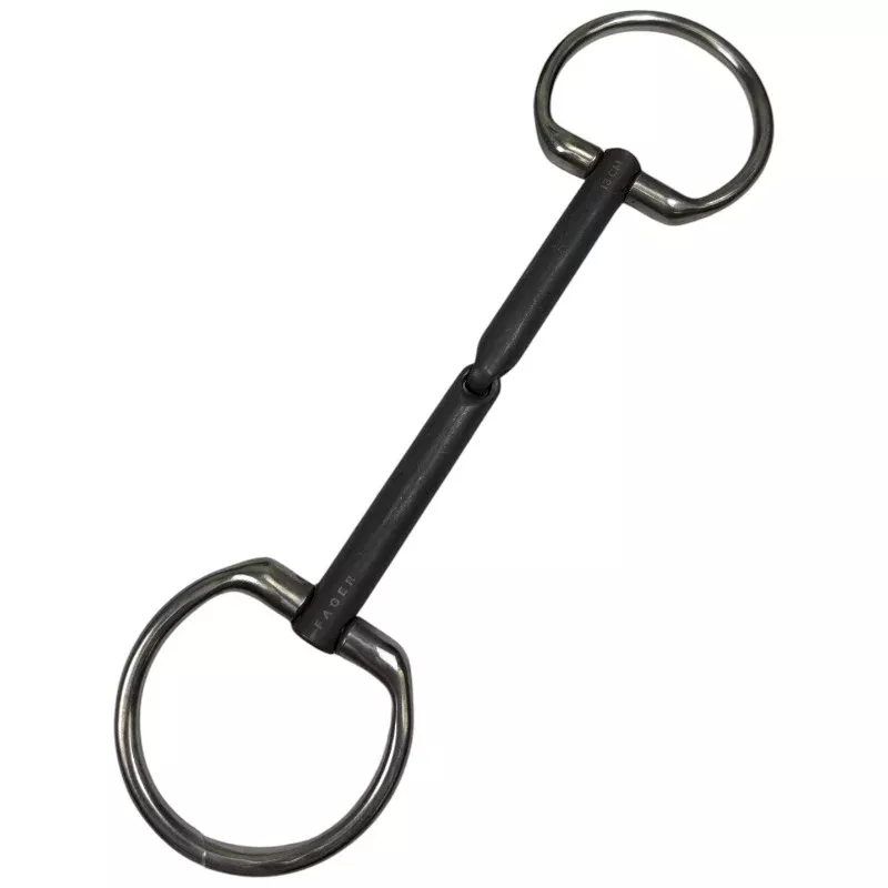 Fager 'Jesper' Sweet Iron Fixed Bradoon - 4.75"