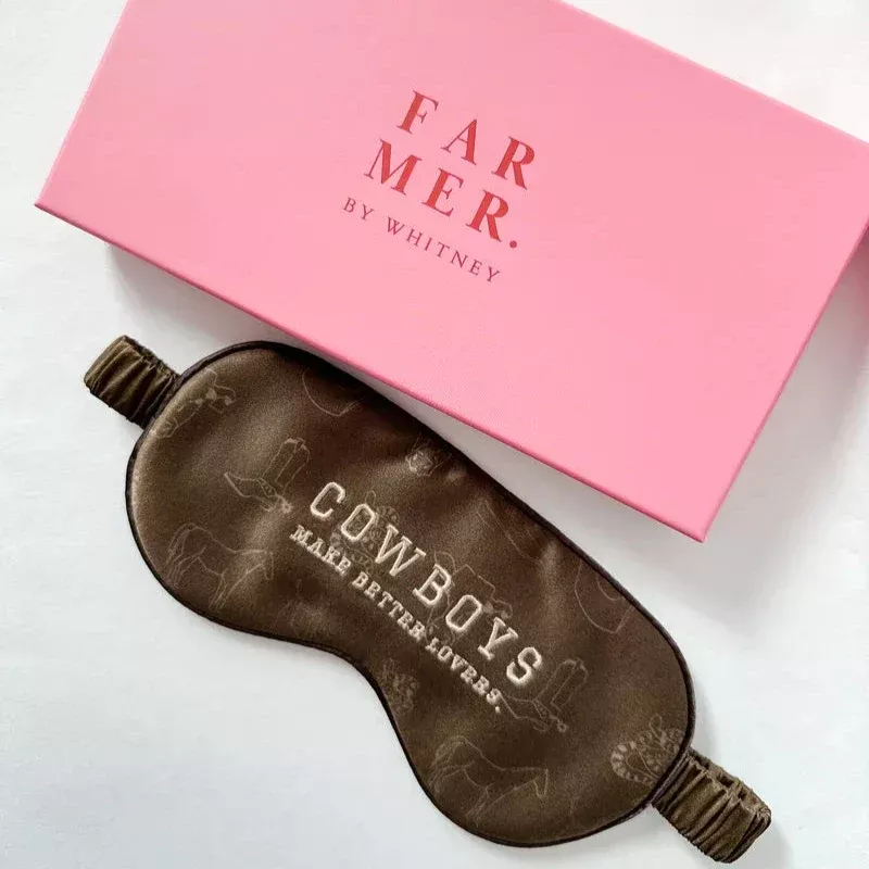 Far Mer. Cowboy Lover Silk Eye Mask