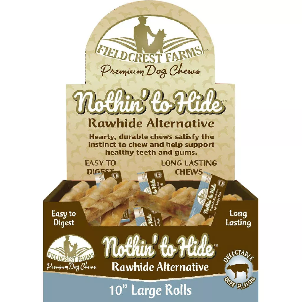 Fieldcrest Farms Nothin' to Hide Rawhide Alternative Rolls 10 in Beef
